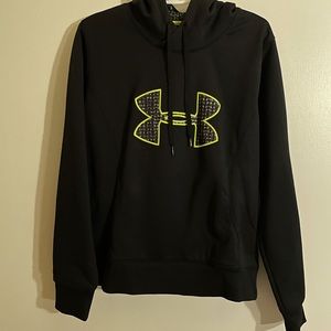 Under Armour Black and green hoodie size large